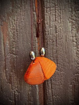 Collier pendentif 2 bois
