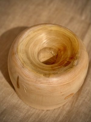 Pot déco en bois tourné