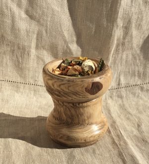 Pot déco en bois tourné