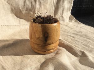 Pot déco en bois tourné