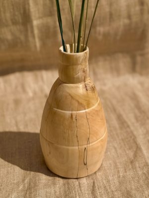 Vase en bois tourné hêtre