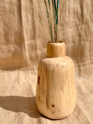 Vase en bois tourné hêtre