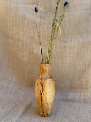 Vase en bois tourné chêne
