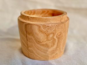 Pot déco cache pot en bois tourné robinier
