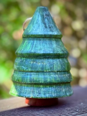 Sapin en bois peint déco Noël