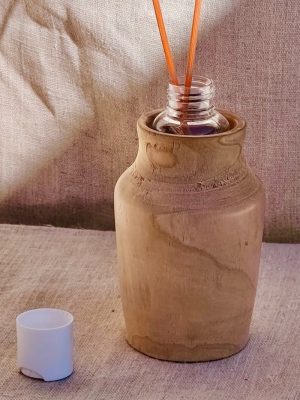 Diffuseur parfum d’intérieur en bois tourné en cerisier